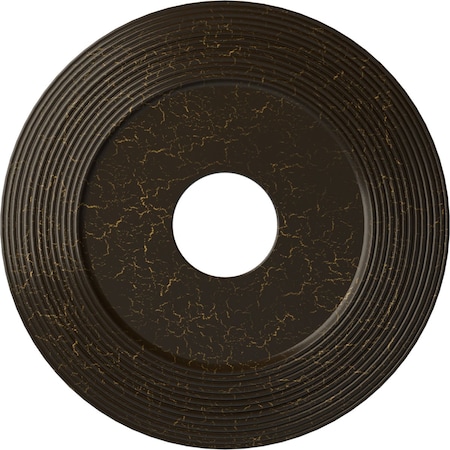 Adonis Ceiling Medallion (Canopies up to 10 1/4"), 16 1/8"OD x 3 5/8"ID x 1"P, Stone Hearth Crackle